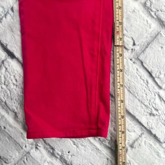 AG ADRIANO‎ GOLDSCHMIED The Stilt Cigarette Slim Fit Jeans 25R Pink Mid Rise - Picture 9 of 10